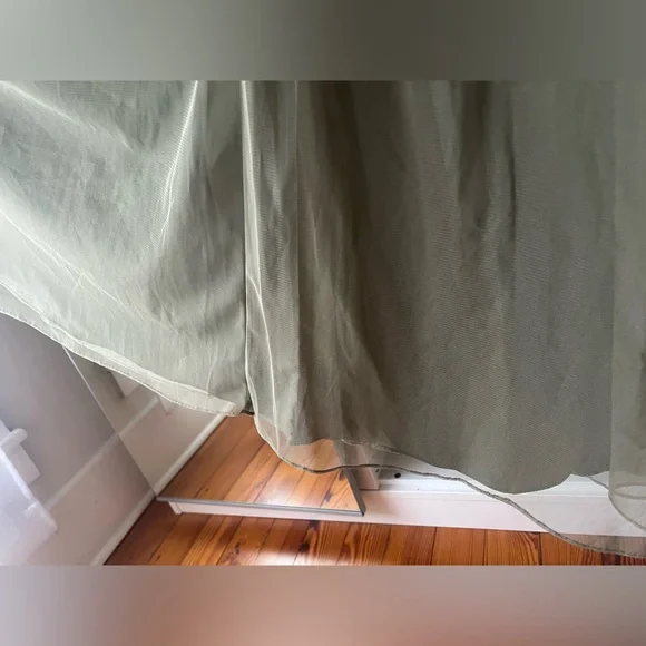 Olive Green beaded prom dress/wedding guest dress - Picture 14 of 14